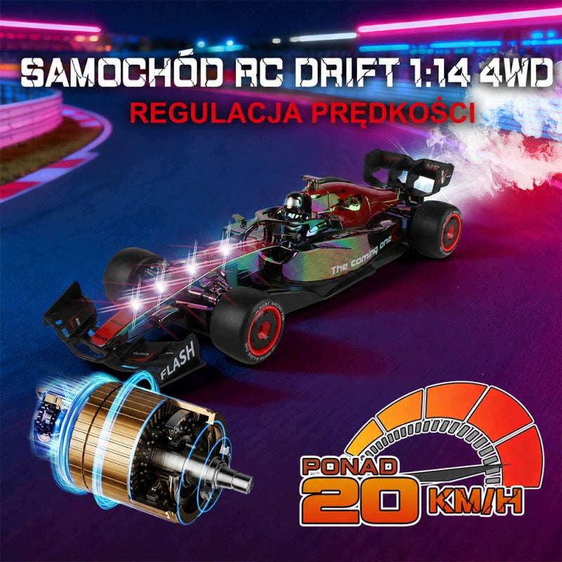CAR DRIFT F1 RC 1:12 REMOTE CONTROLLED DRIFT LED REMOTE CONTROL 4 DRIFT WHEELS Brand no brand