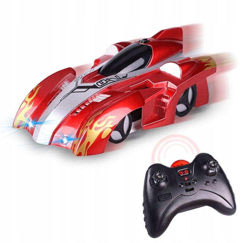 CAR DRIVING ON THE WALL AND CEILING CLIMBER CAR FOR REMOTE CONTROL FOR CHILDREN LED