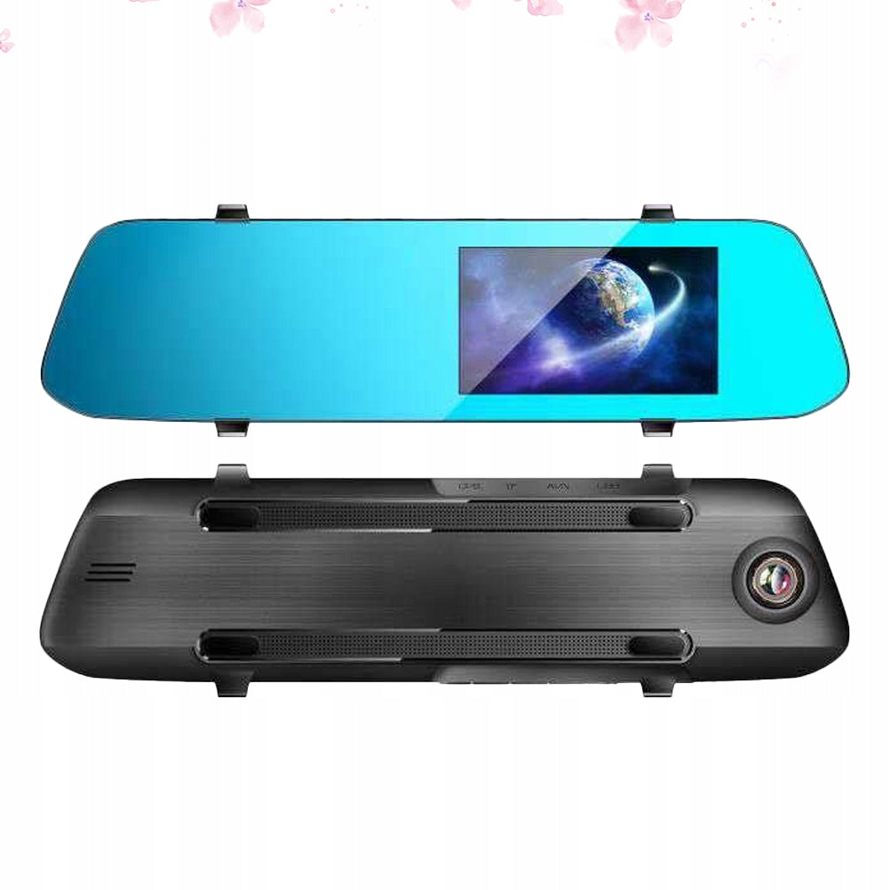 CAR DVR WITH FLEXIBLE LENS, HD 1080P AND BACKUP REAR CAMERA Brand no brand