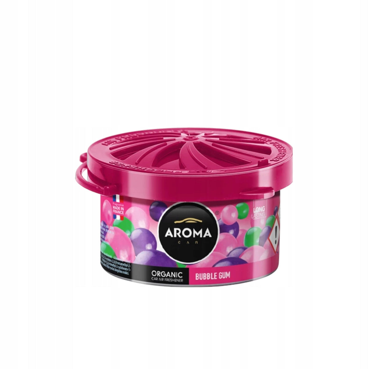CAR FRAGRANCE AROMA CAR ORGANIC BUBBLE GUM Packaging status original