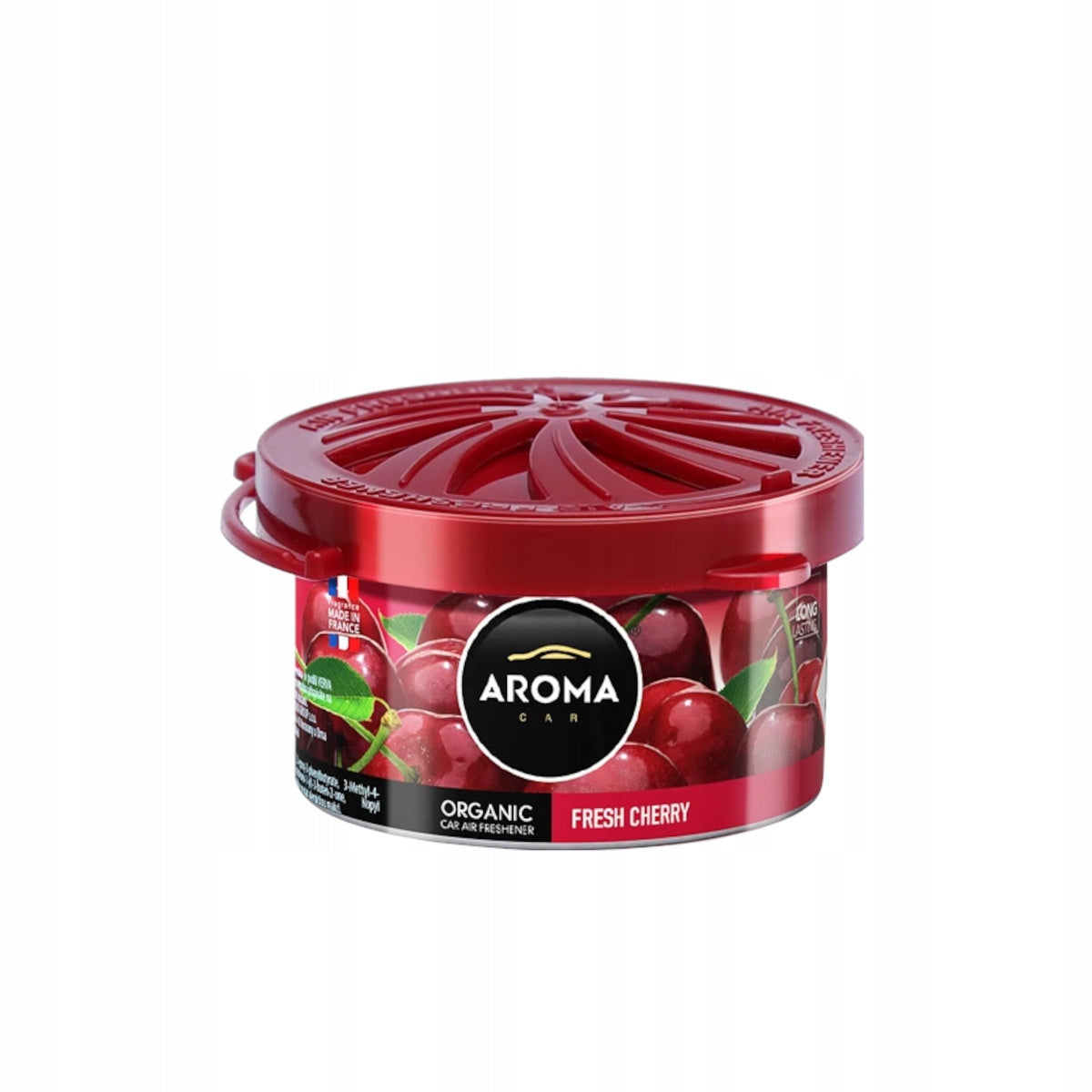 CAR FRAGRANCE CAN AROMA CAR ORGANIC CHERRY Packaging status original