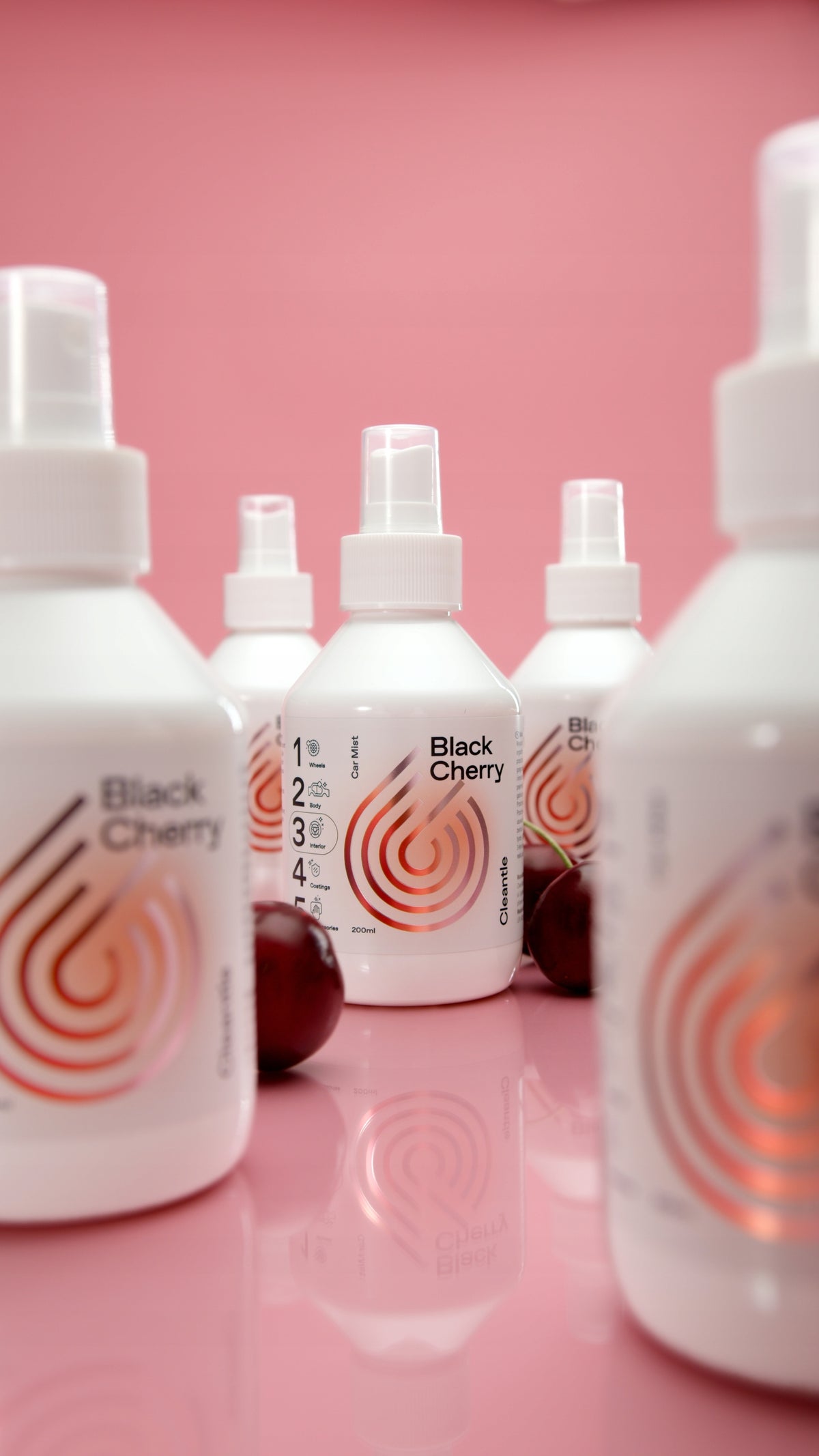 CAR FRAGRANCE CLEANTLE CAR MIST BLACK CHERRY Mist Fragrance Freshener Packaging status original