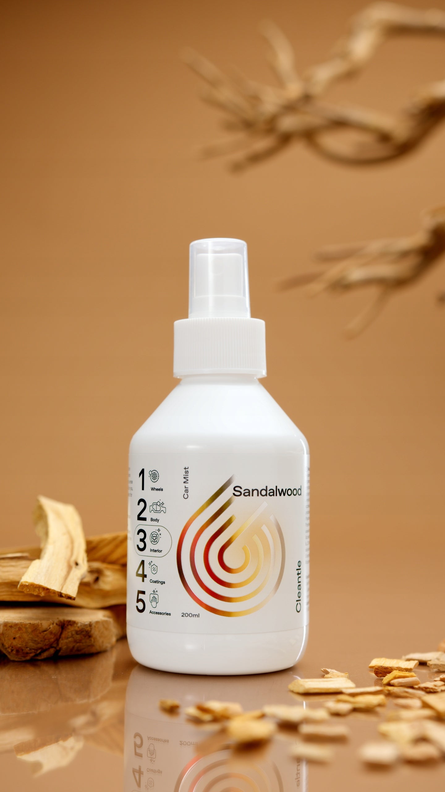 CAR FRAGRANCE CLEANTLE CAR MIST SANDALWOOD Fragrance Mist Freshener Manufacturer Cleantle
