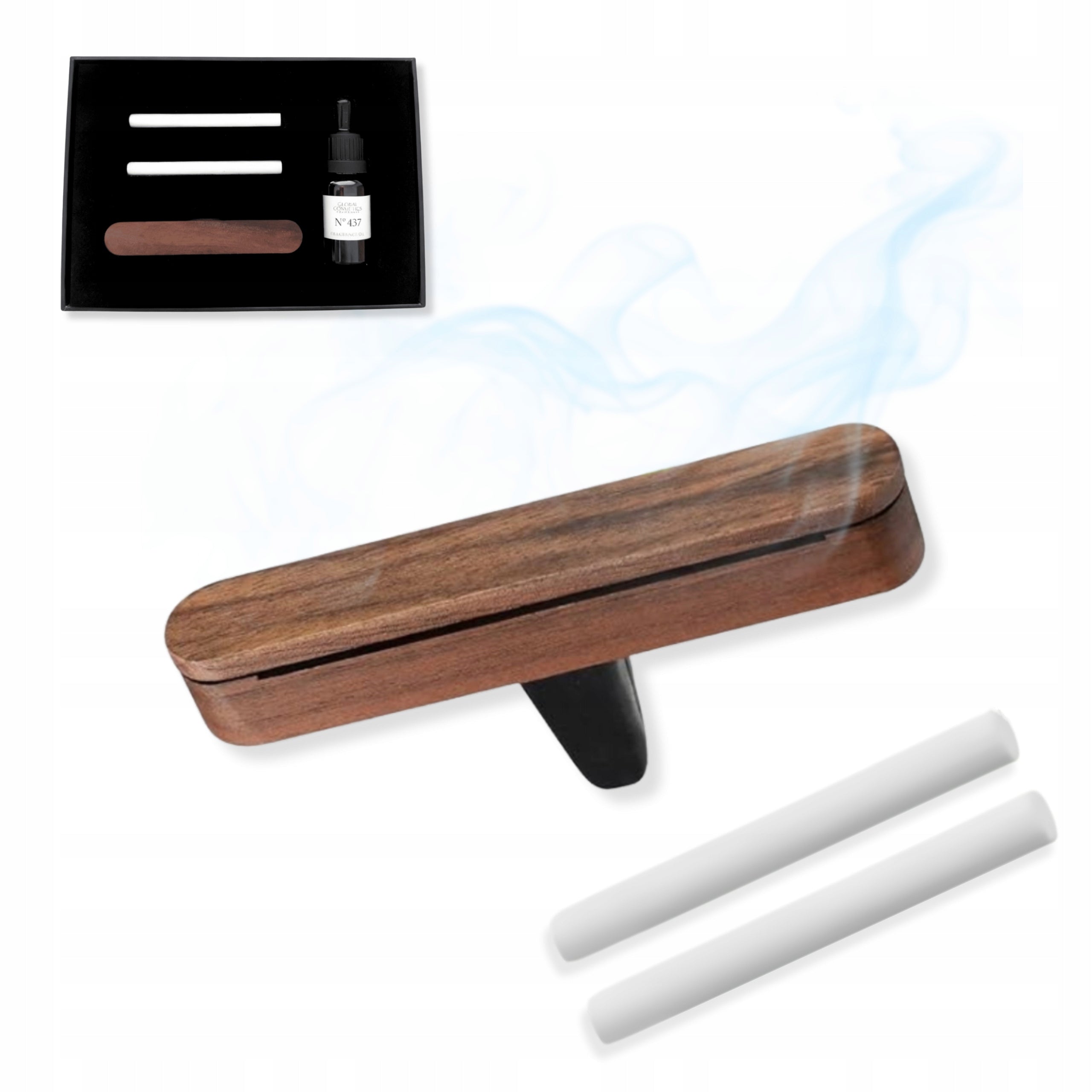 CAR FRAGRANCE DIFFUSER for air vent WALNUT WOOD