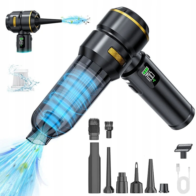 CAR HANDHELD VACUUM CLEANER 250W 20000PA BLOWER 2IN1 BATTERY 6000MAH