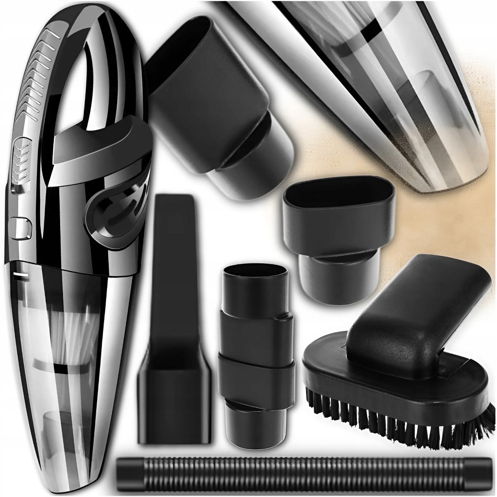 CAR HANDHELD VACUUM CLEANER CORDLESS POWERFUL CORDLESS + TIPS Manufacturer code RĘCZNY ODKURZACZ