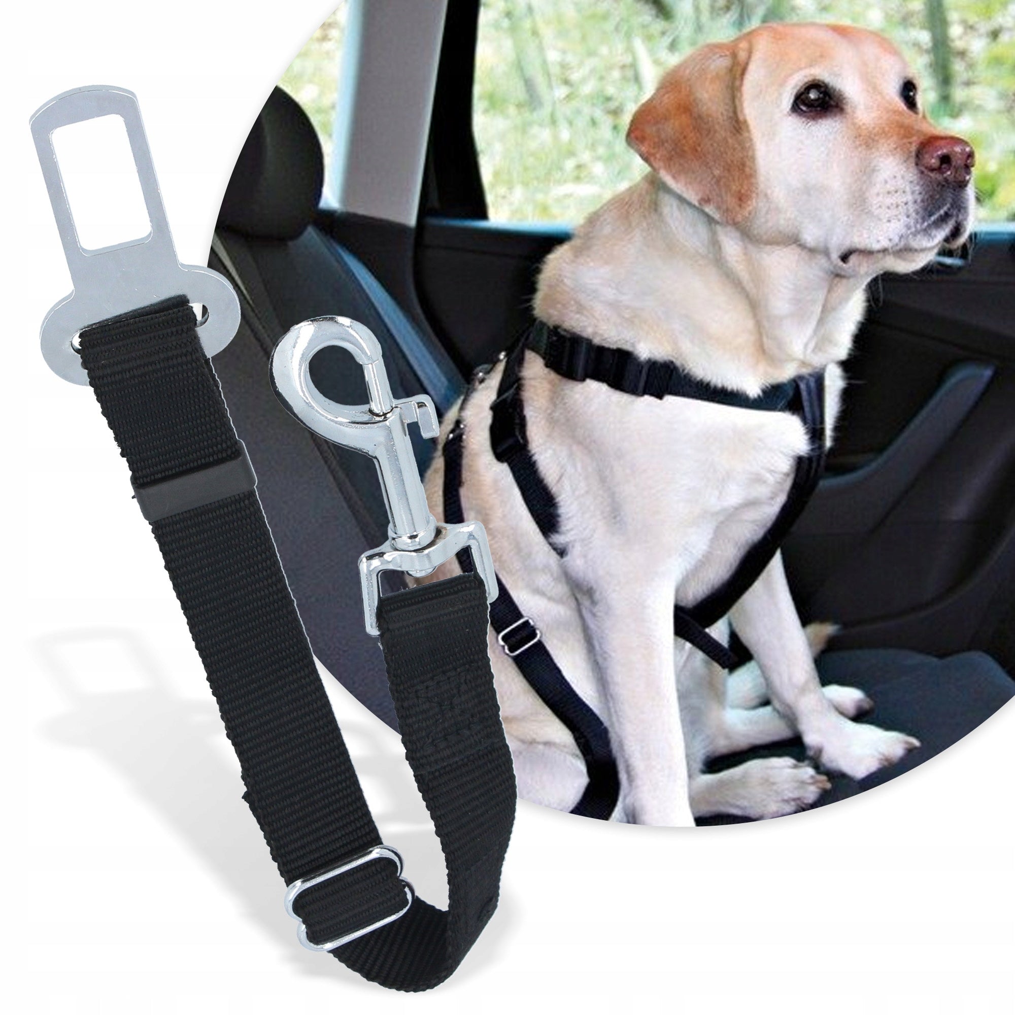 CAR HARNESS PSA 50-70 cm Lanyard CAR BELTS CARS ADJUSTABLE SMY V7 Size M