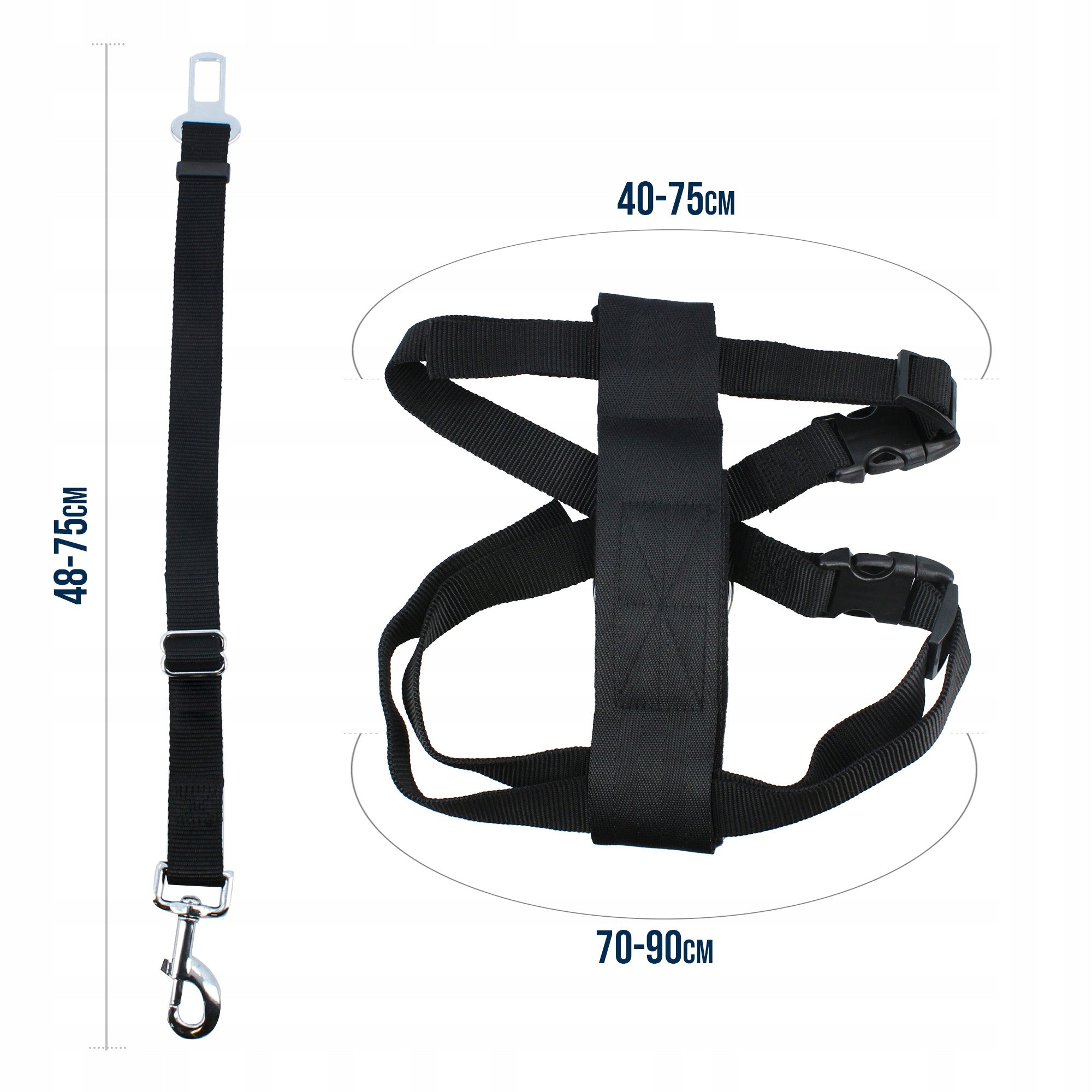 CAR HARNESS PSA 70-90 cm Lanyard CAR BELTS CARS ADJUSTABLE SMY V7 Manufacturer code DZ010503001-V04