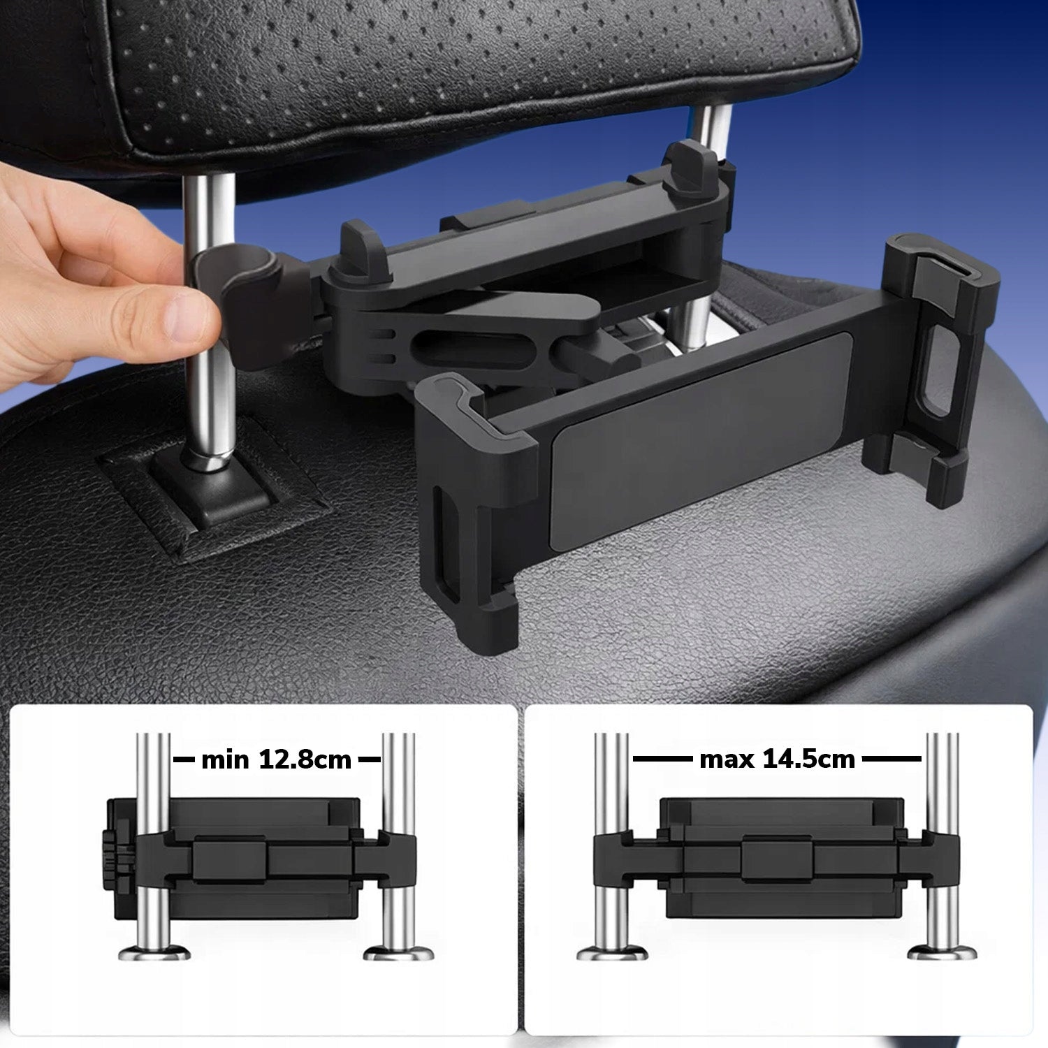 CAR HOLDER FLEXIBLE ADJUSTABLE FOR PHONE TABLET HEADREST Brand MEMFLOW