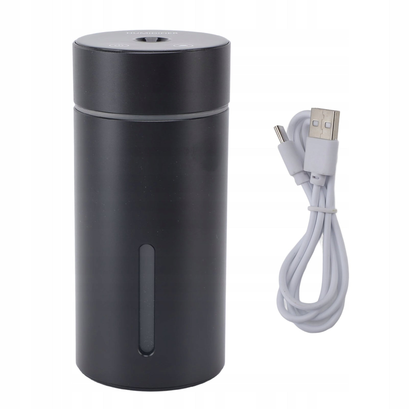 CAR HUMIDIFIER WITH AROMA DIFFUSION FUNCTION AND COLOR LAMPS 66x145 mm