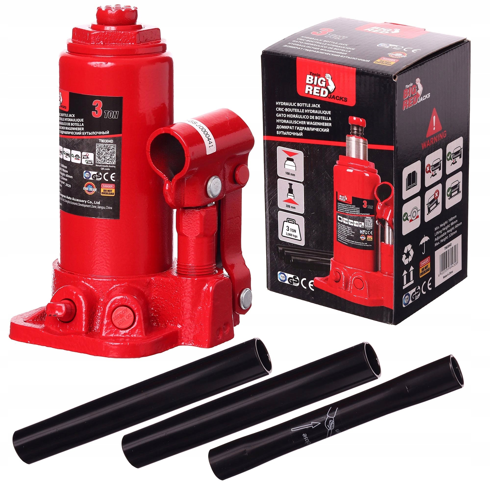 CAR HYDRAULIC POST LIFT 3 TON 3T 168-326mm 3000KG