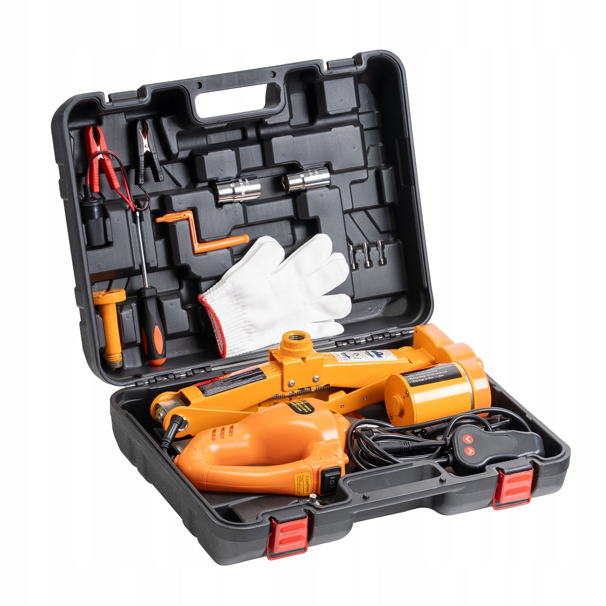 CAR JACK ELECTRIC JACK + IMPACT WRENCH 12V 3T + SUITCASE Maximum lifting height 350 mm