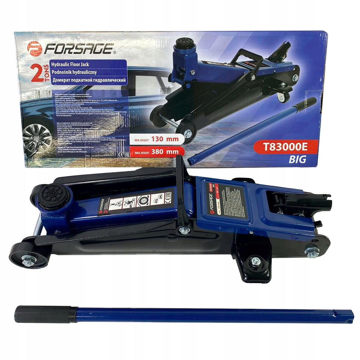 CAR JACK FROG JACK POINT STRONG RUBBER RANGE 130-380MM 2T