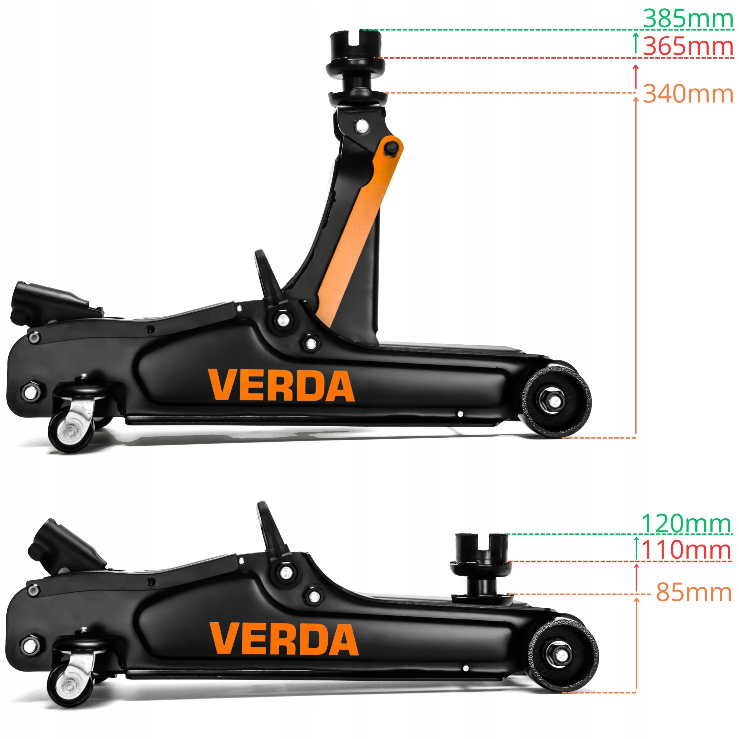 CAR JACK FROG LEVERAGER 2,5T MARE 3T SUPPORT STAND Brand Verda