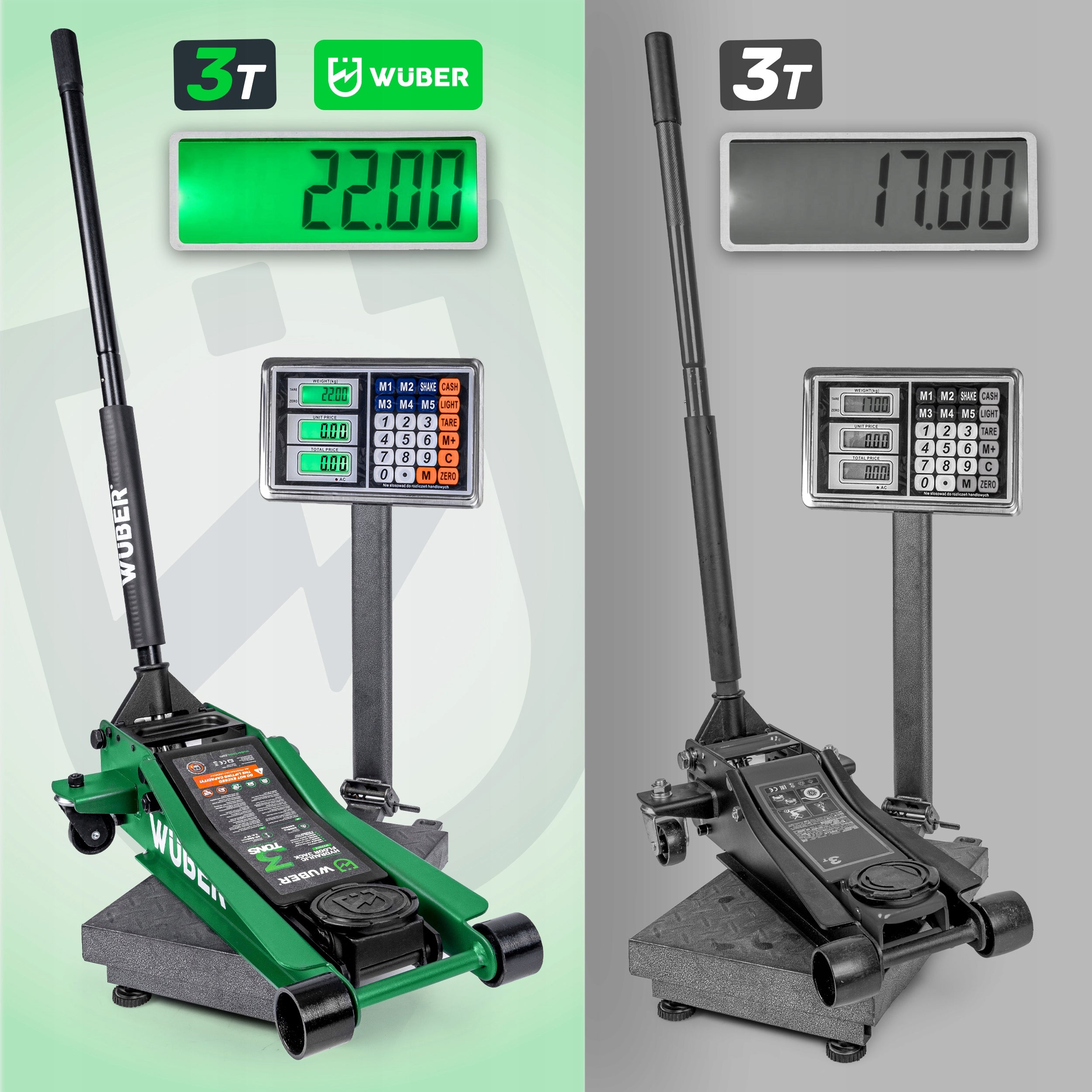 CAR JACK FROG LOW PROFILE 3 TONS RANGE 85-430MM 3T Product weight with unit packaging 22 kg