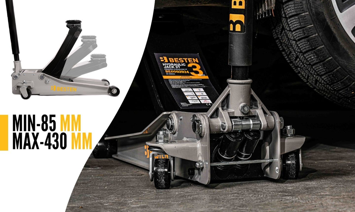 CAR JACK FROG LOW PROFILE HYDRAULIC 85-430MM 3T Brand BESTEN
