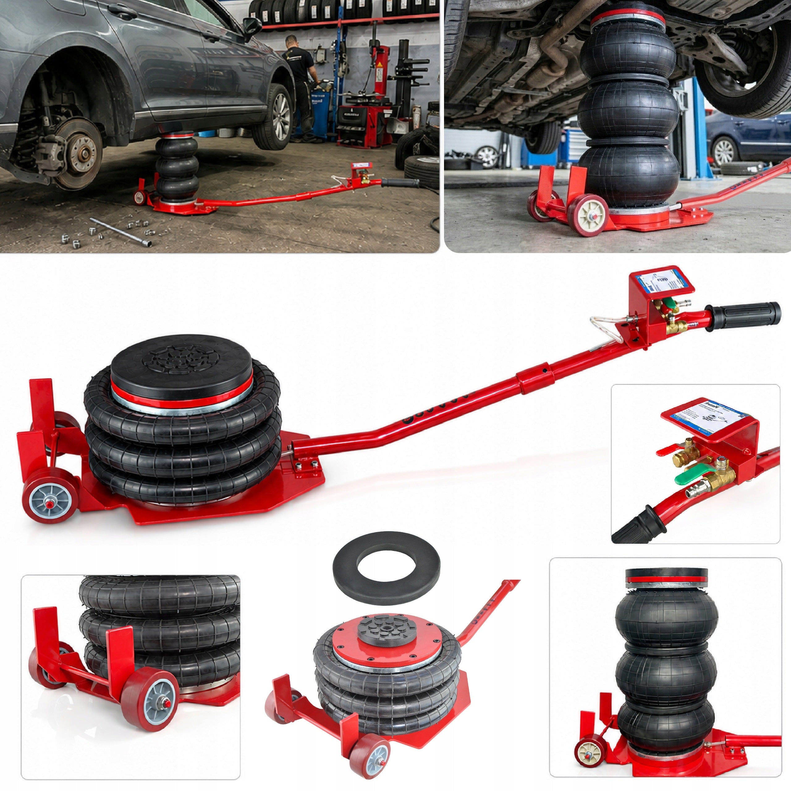 CAR JACK PNEUMATIC SNOWMAN MAX 3,5T 150~400MM STRONG VALVE