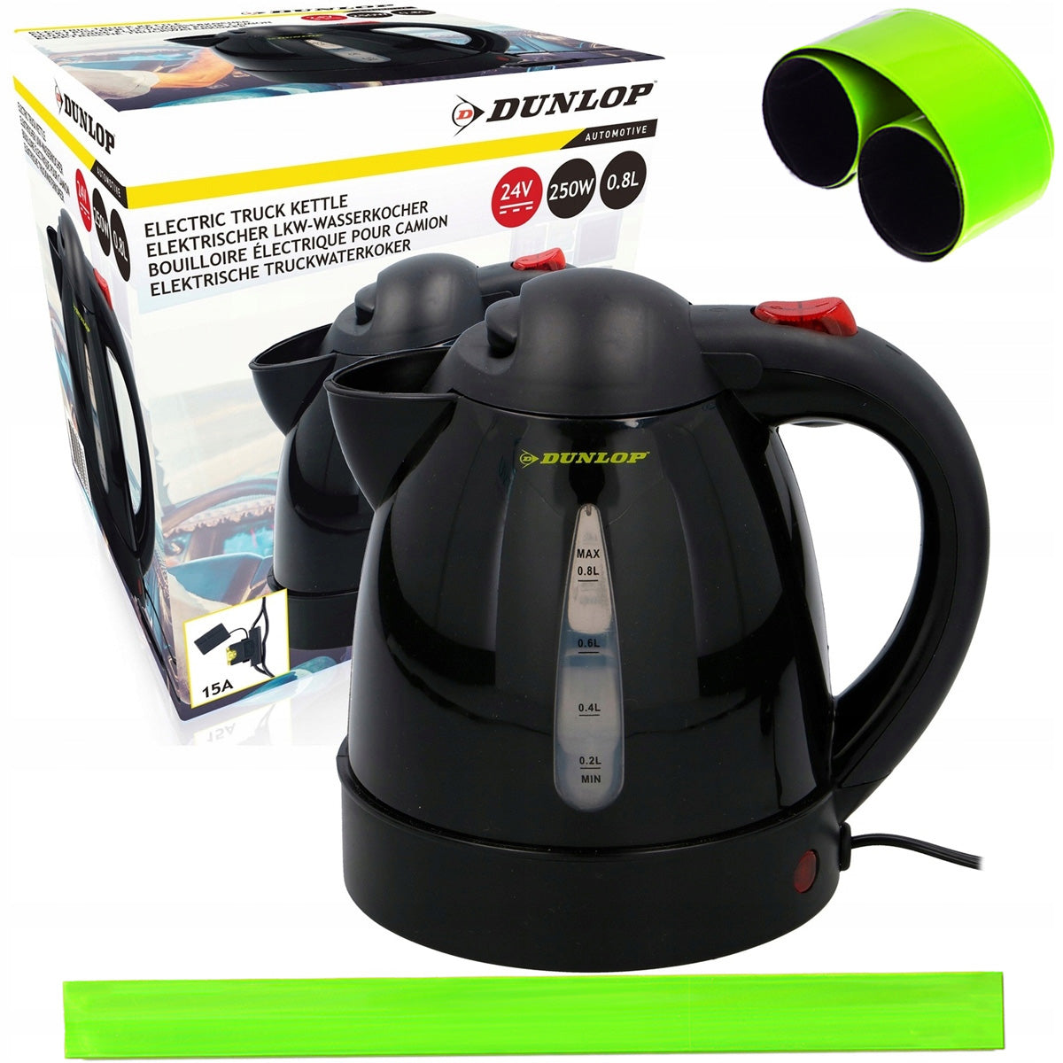 CAR KETTLE FOR BUS TIRA TIR 24V 250W 0,8L + reflector