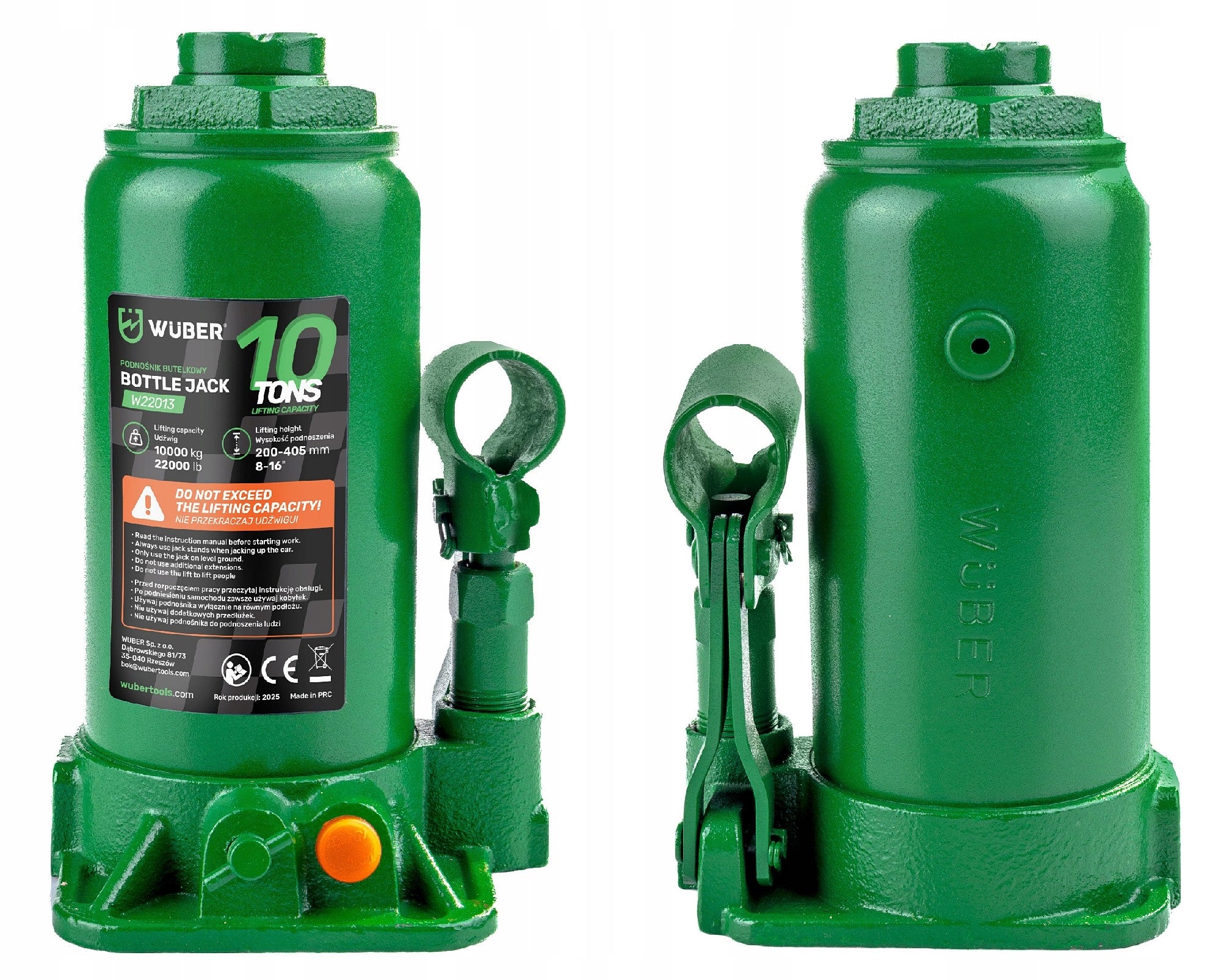 CAR LIFT 200-405 MM POST HYDRAULIC JACK VALVE 10 TONS Manufacturer code W22013 PODNOŚNIK SAMOCHODOWY 200-405 MM 10 T