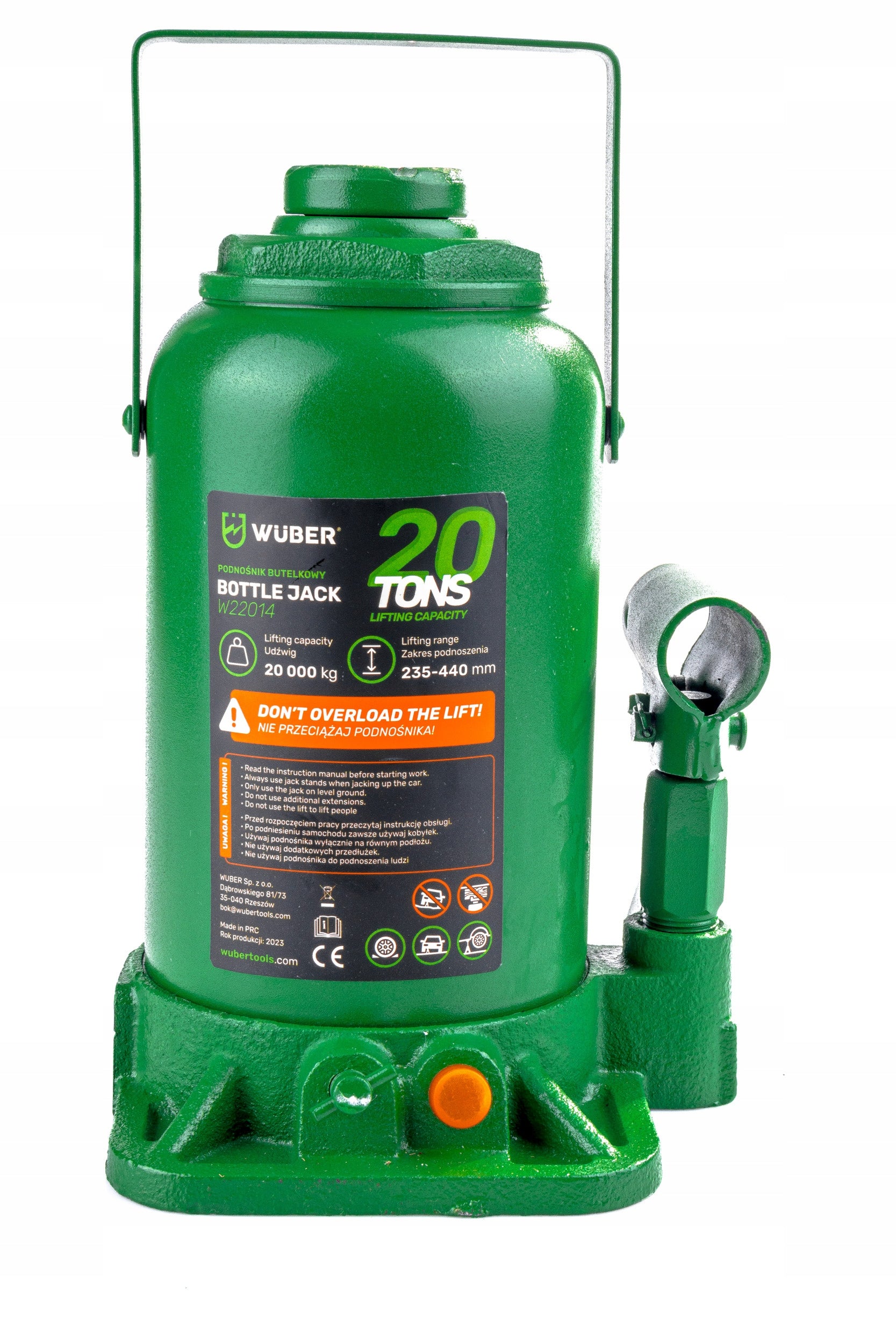 CAR LIFT 235-440 MM POST HYDRAULIC JACK VALVE 20 TONS Manufacturer code 5906479002192