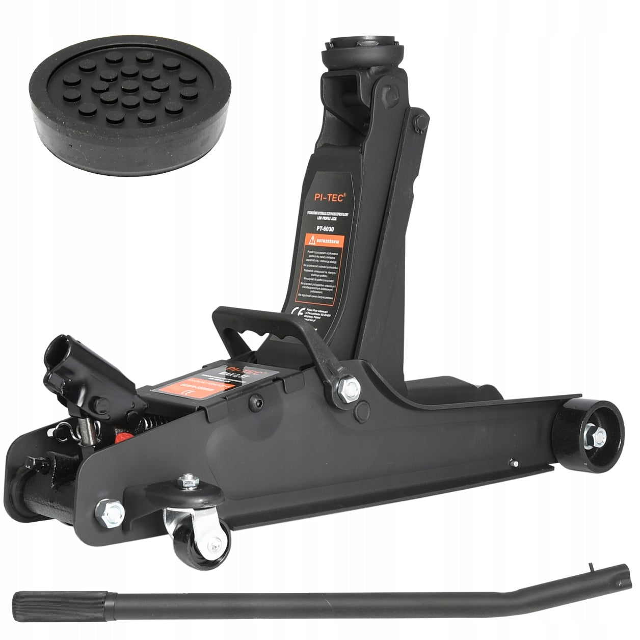 CAR LIFT 2500kg LEVER FROG 2,5T LOW 80mm + RUBBER max 380mm Brand PI-TEC