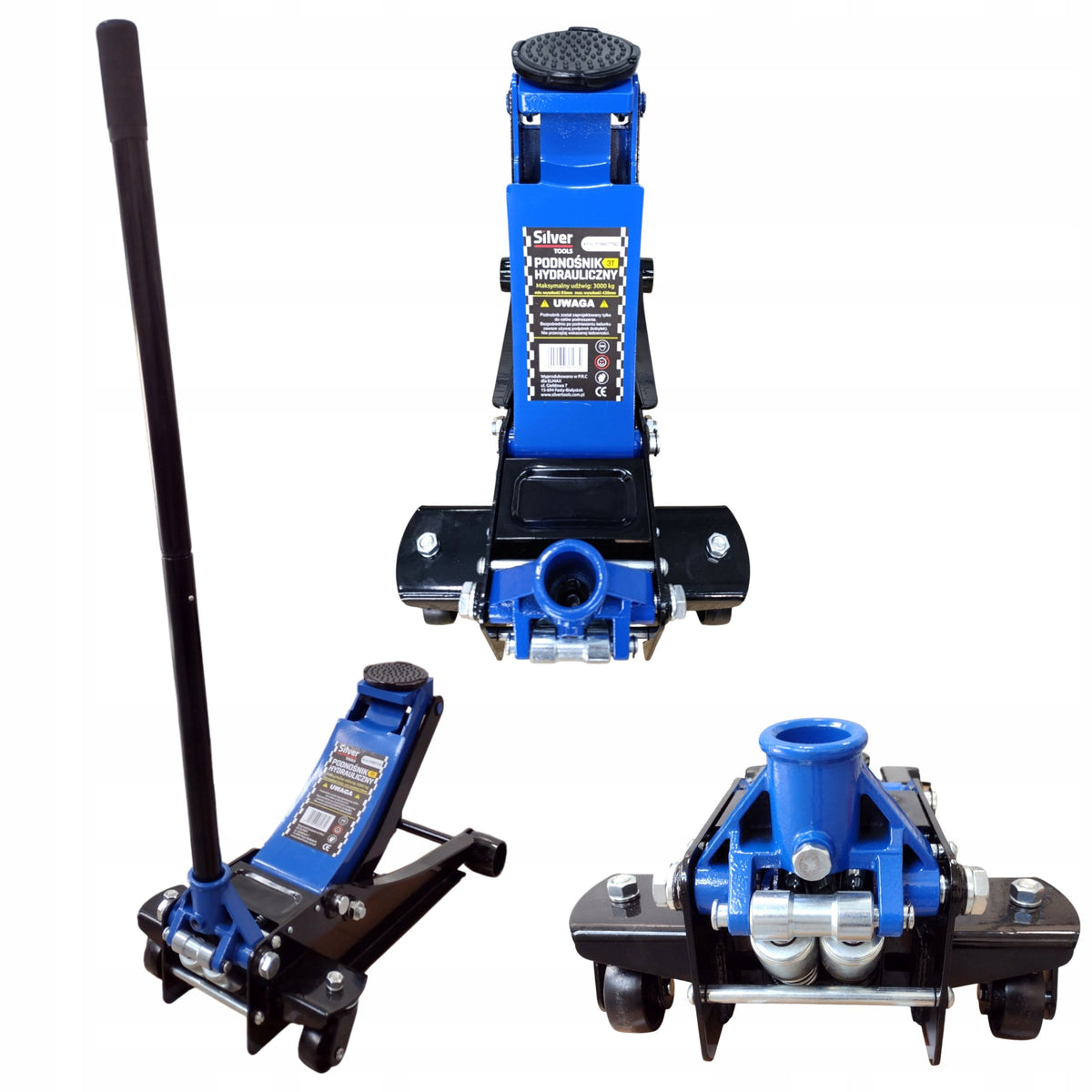 CAR LIFT 3 T LOW PROFILE FROG 3T – DOUBLE PISTON WITH RUBBER