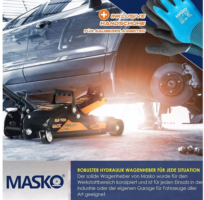 CAR LIFT FLAT FROG JACK 2,5T + SUITCASE EAN (GTIN) 4255598302807