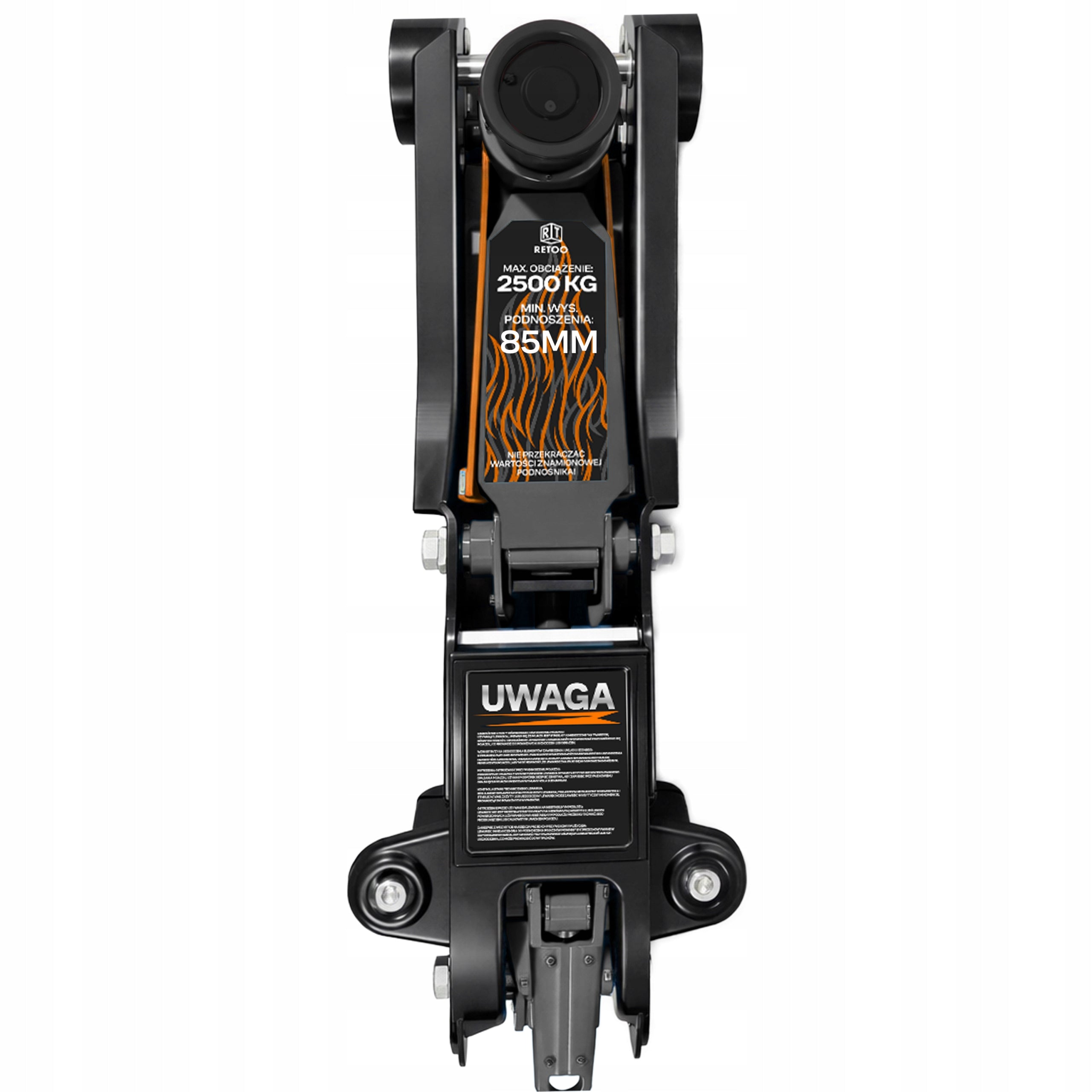 CAR LIFT FROG 2,5T LOW PROFILE JACK RANGE 85 - 399 mm Brand RETOO