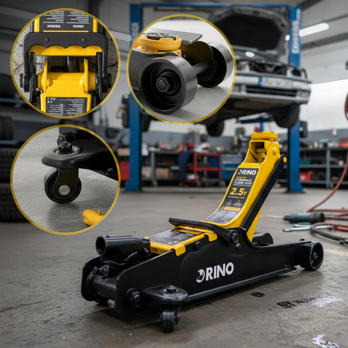 CAR LIFT FROG 2500 KG HYDRAULIC LOW PROFILE JACK RINO EAN (GTIN) 5904541422732