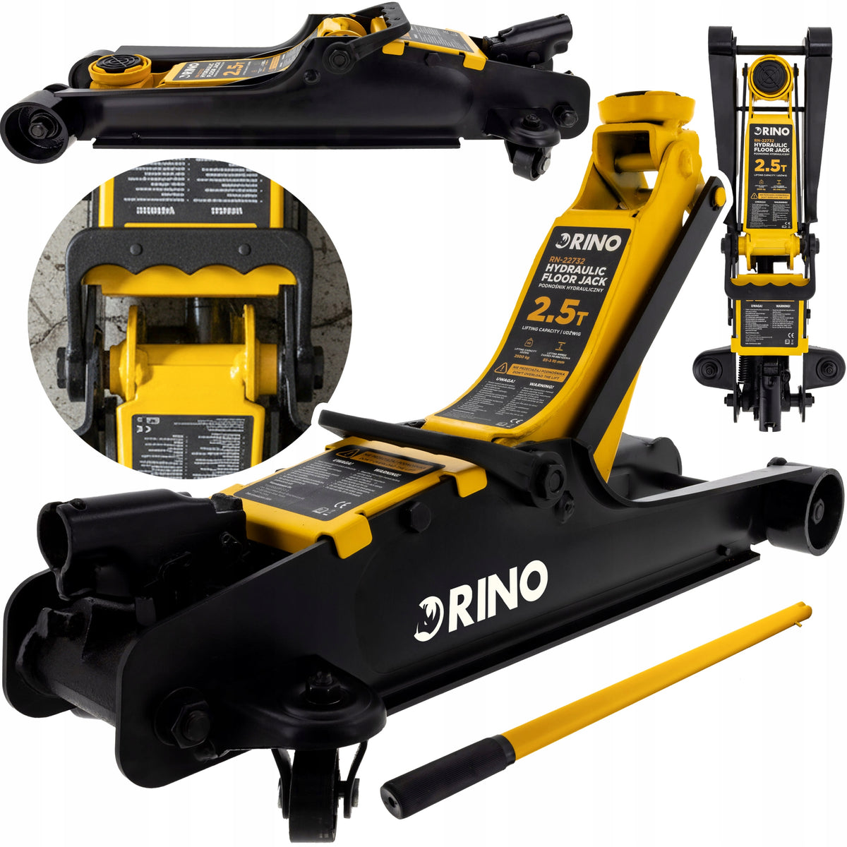 CAR LIFT FROG 2500 KG HYDRAULIC LOW PROFILE JACK RINO