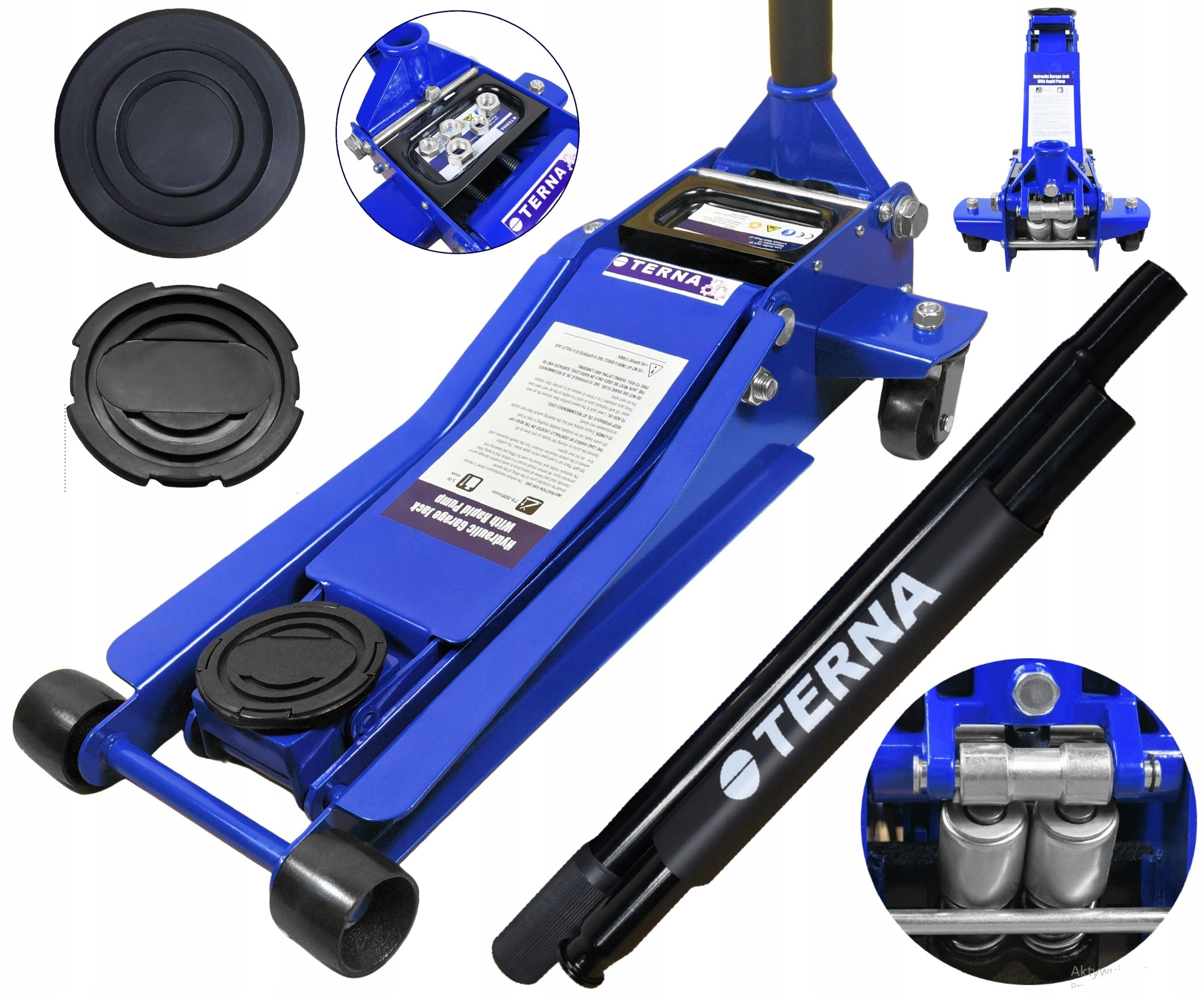 CAR LIFT FROG JACK LOW PROFILE 3T 75-505 MM TERNA
