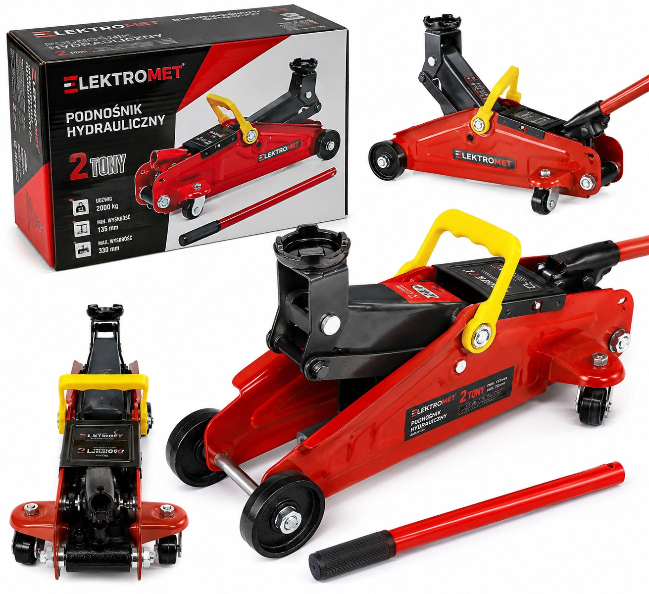 CAR LIFT HYDRAULIC FROG JACK 2000 KG STRONG 2T 125-290MM