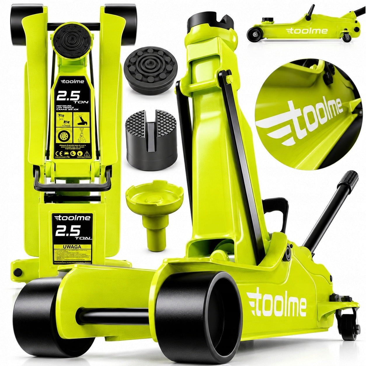 CAR LIFT HYDRAULIC FROG JACK 2500KG 2.5T TOOLME TM006
