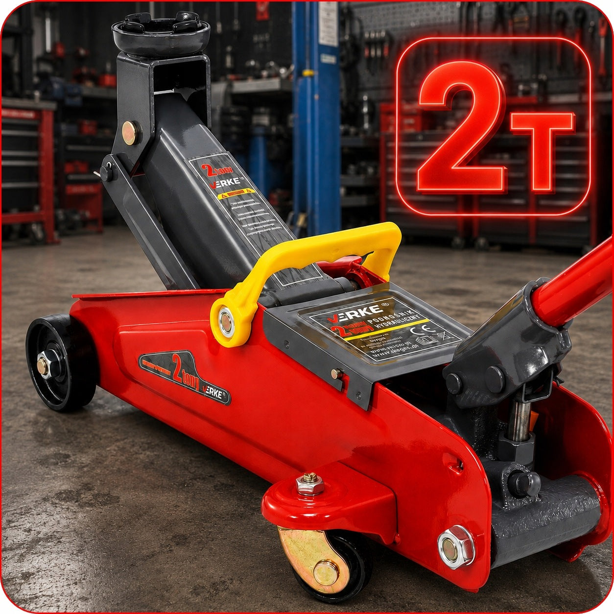 CAR LIFT HYDRAULIC JACK FROG LOW PROFILE LOW 2T Manufacturer code V80099