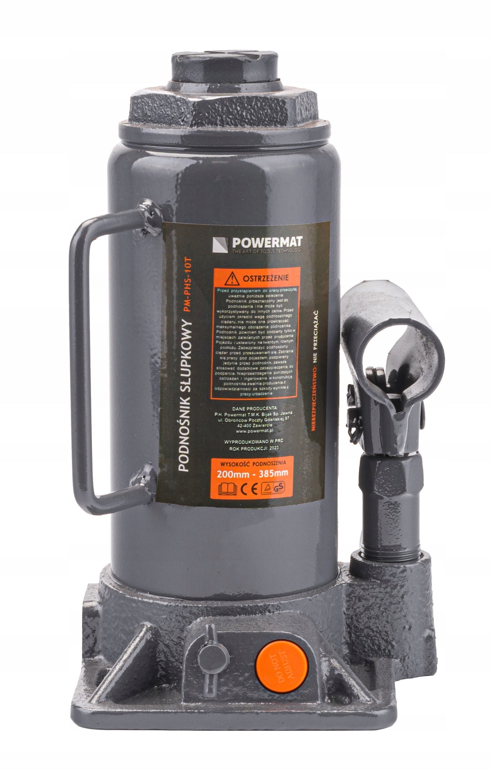 CAR LIFT HYDRAULIC POST BOTTLE VALVE JACK 10 TONS Product weight with unit packaging 4.9 kg