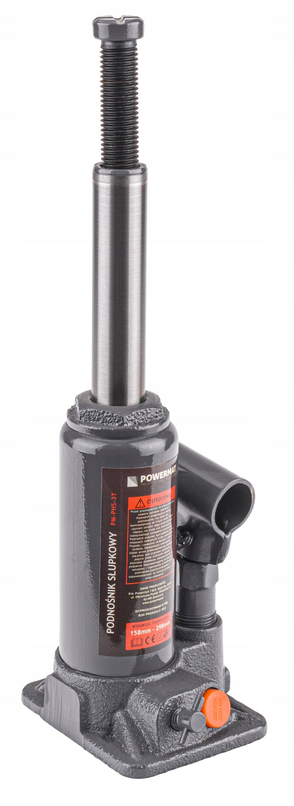 CAR LIFT HYDRAULIC POST BOTTLE VALVE JACK 3 TONS EAN (GTIN) 5902565273248