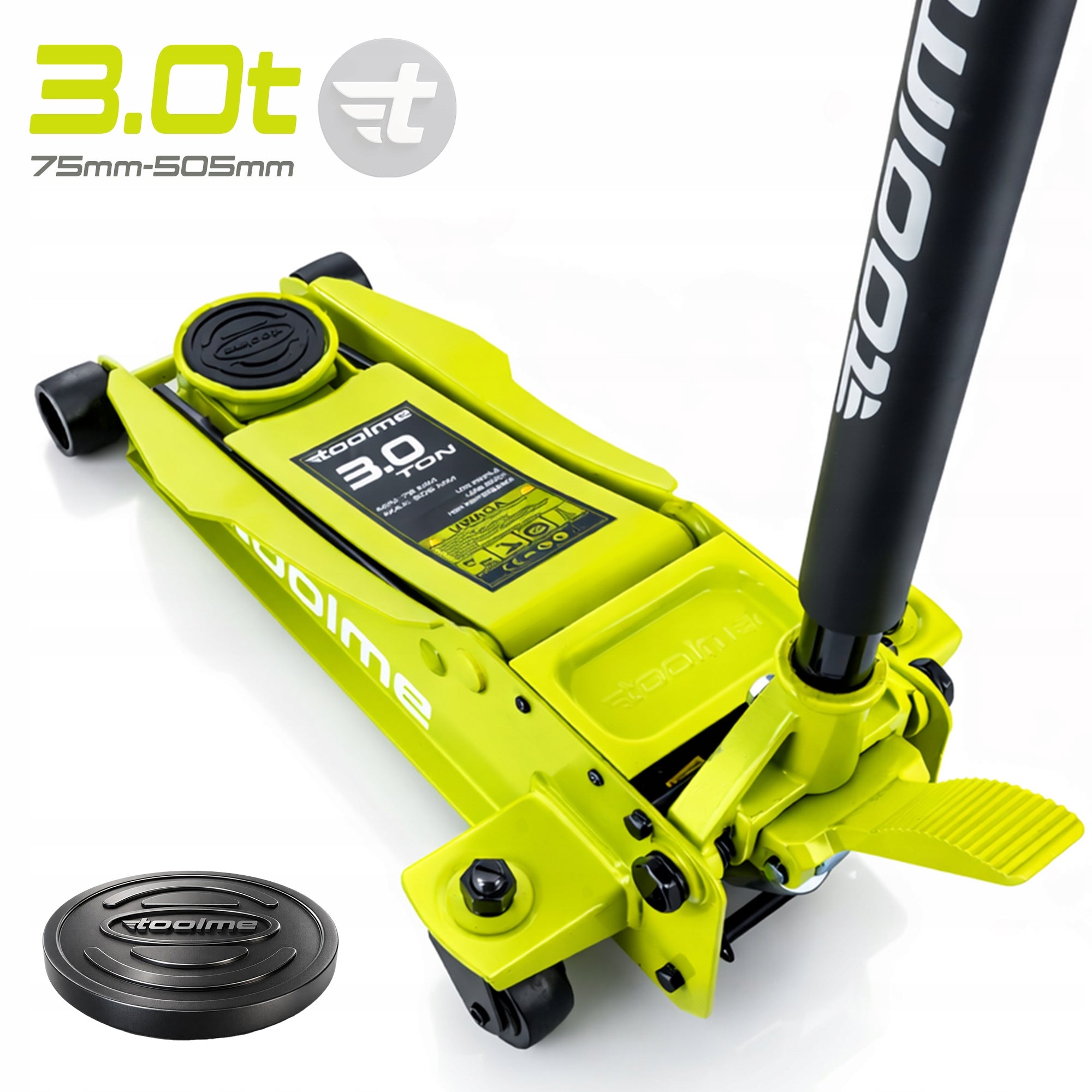 CAR LIFT LEVER FROG LOW PROFILE 3T TM007 75-505 Composite Maximum lifting height 505 mm