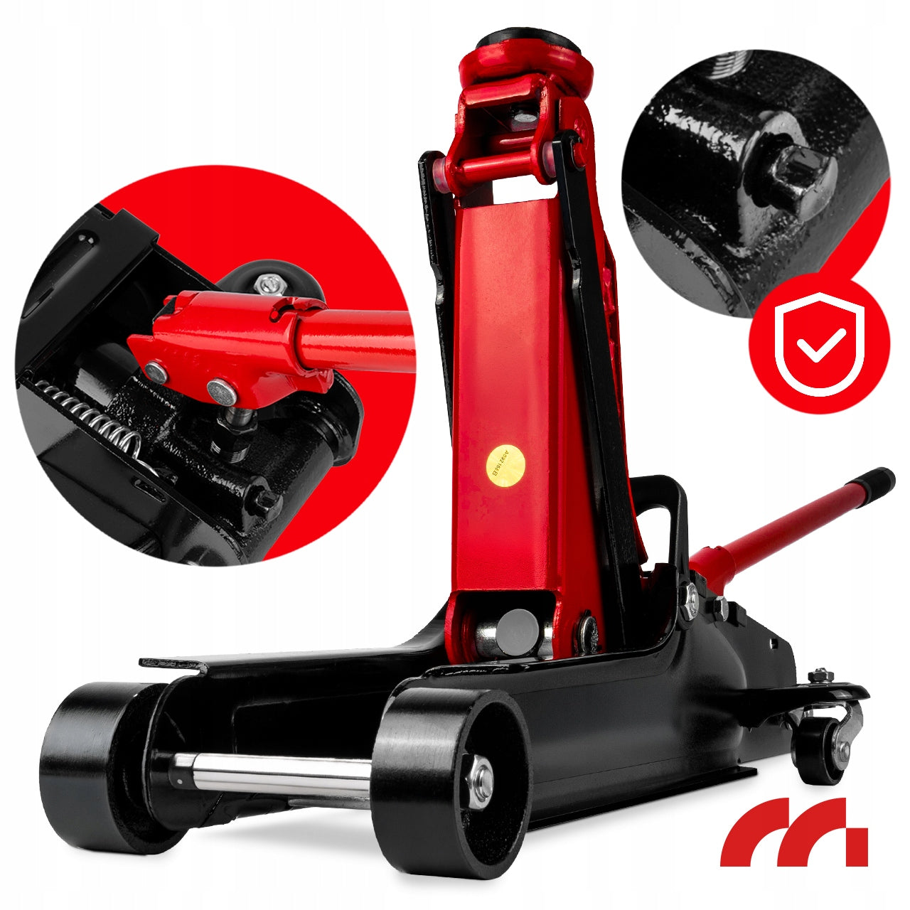 CAR LIFT LEVER FROG LOW PROFILE HYDRAULIC 385mm 2,5T Customs tariff code 84254200