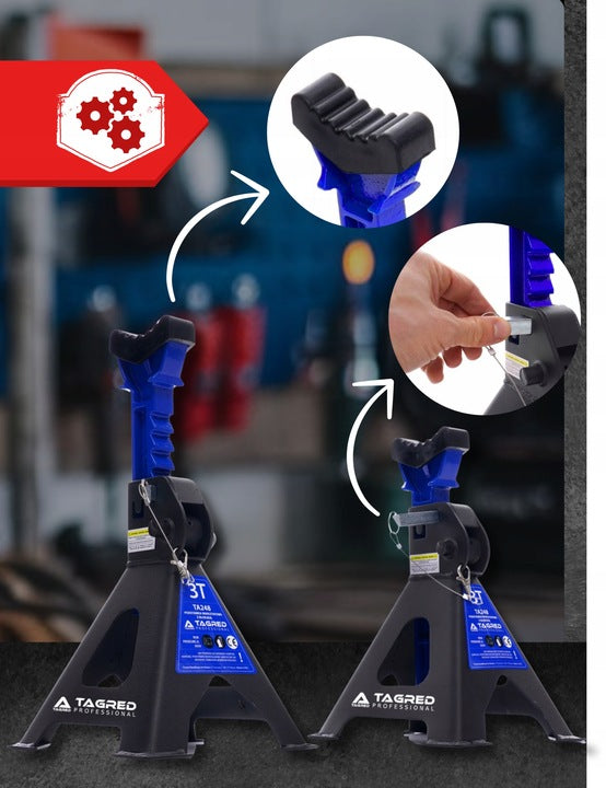 CAR LIFT + MARE FROG JACK 2,5 3T STRONG STABLE + RUBBER Brand Tagred