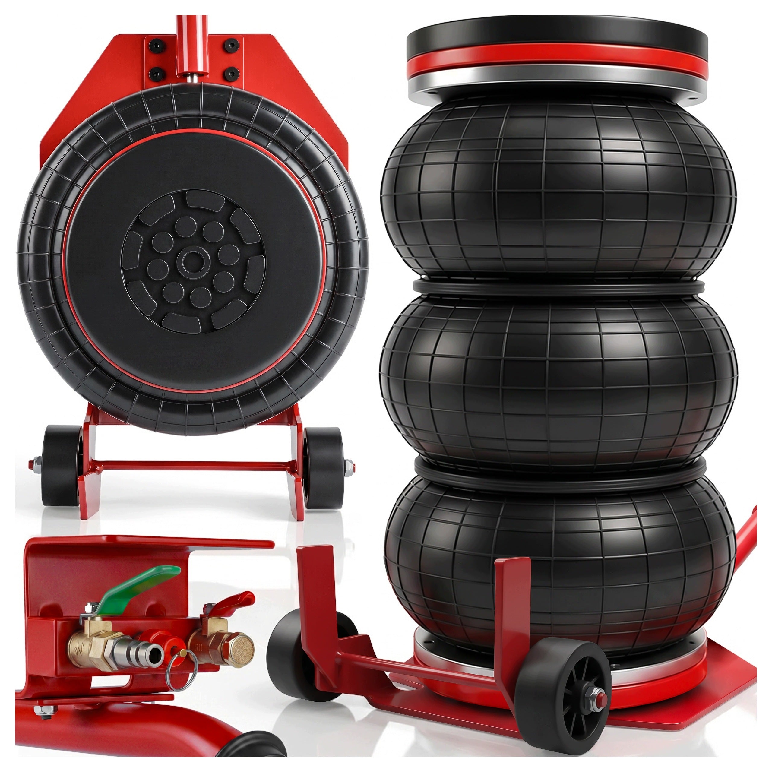 CAR LIFT PNEUMATIC SNOWMAN 3,5T 14-40 cm LEVER CUSHION