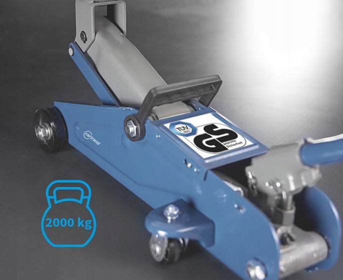 CAR LIFT SOLID STABLE JACK ON WHEELS LOAD CAPACITY 2000 KG Manufacturer code PODNOŚNIK SAMOCHODOWY STREFAZAKUPÓW