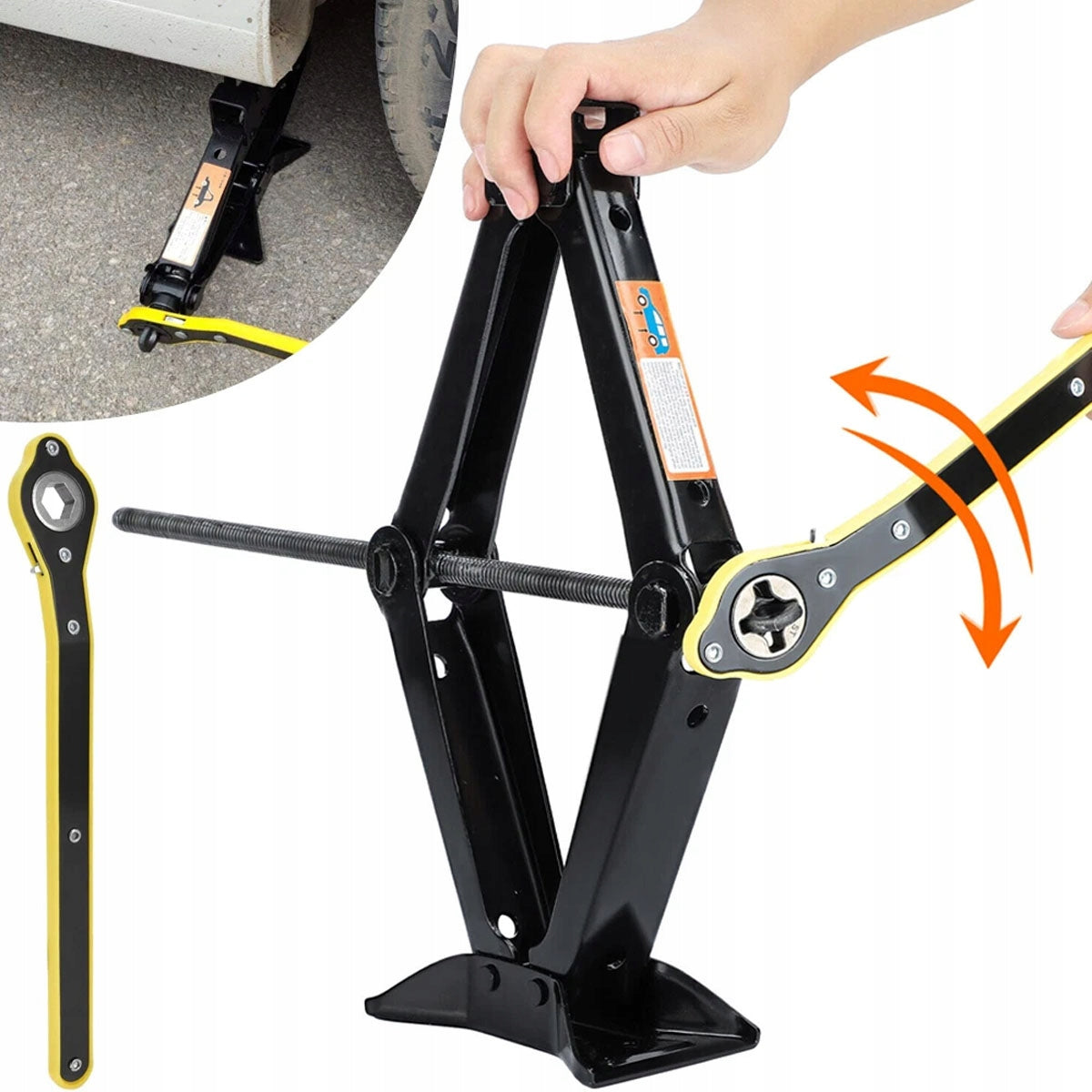 CAR LIFT TRAPEZOIDAL JACK 2,5T FOR WHEEL REPLACEMENT 2500KG TRAPEZOID