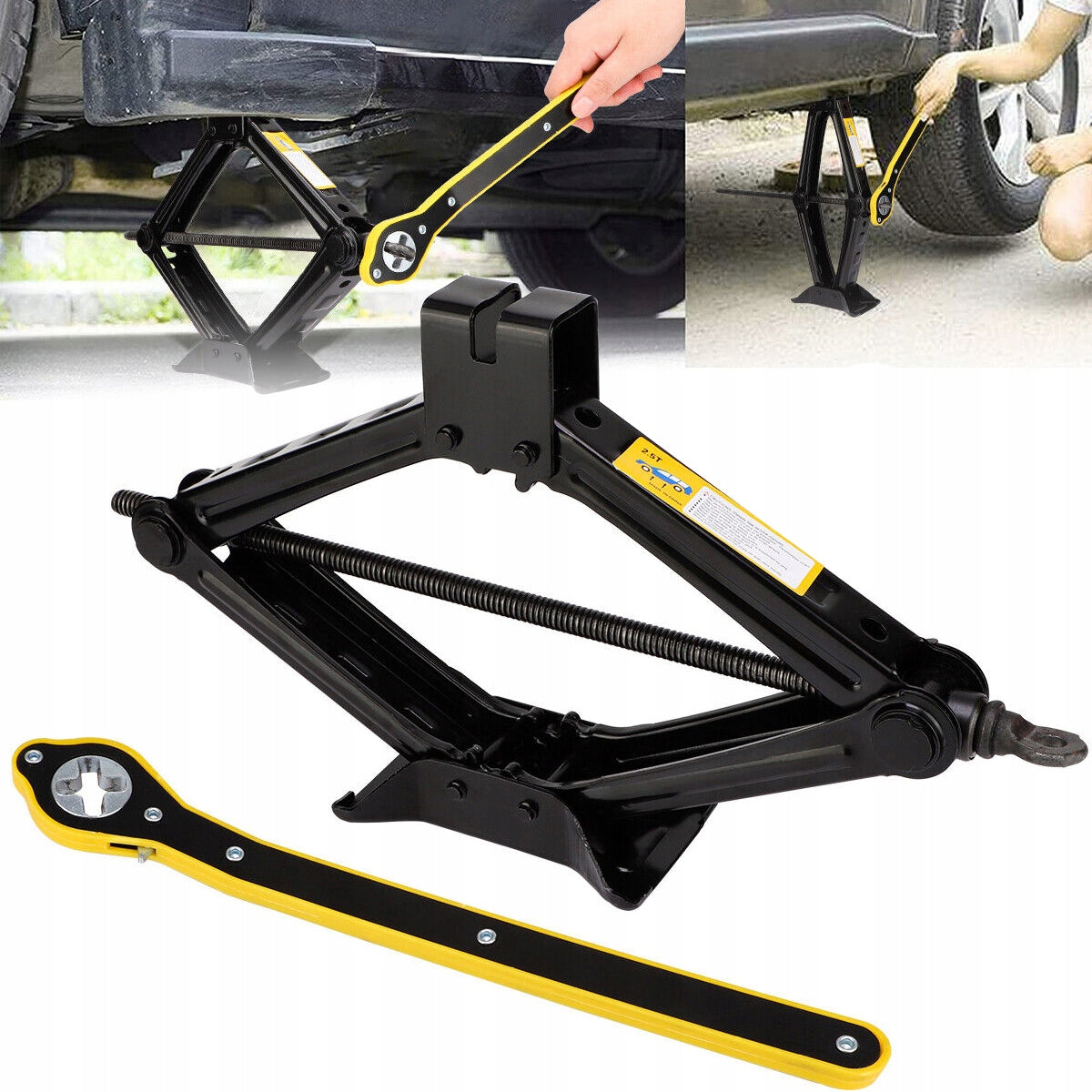 CAR LIFT TRAPEZOIDAL JACK FOR WHEEL REPLACEMENT 2500KG TRAPEZOID 2.5T