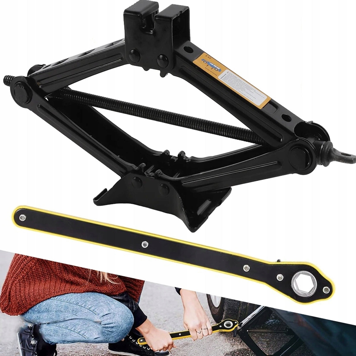 CAR LIFT TRAPEZOIDAL LEVER 2,5t TWO-WAY ELEVATOR 10cm-40cm
