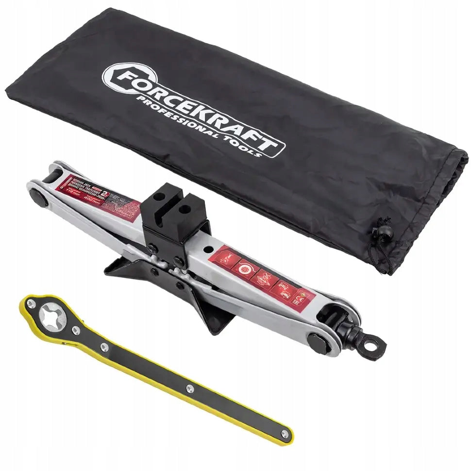 CAR LIFT TRAPEZOIDAL LEVER 2T RUBBER + ratchet knob