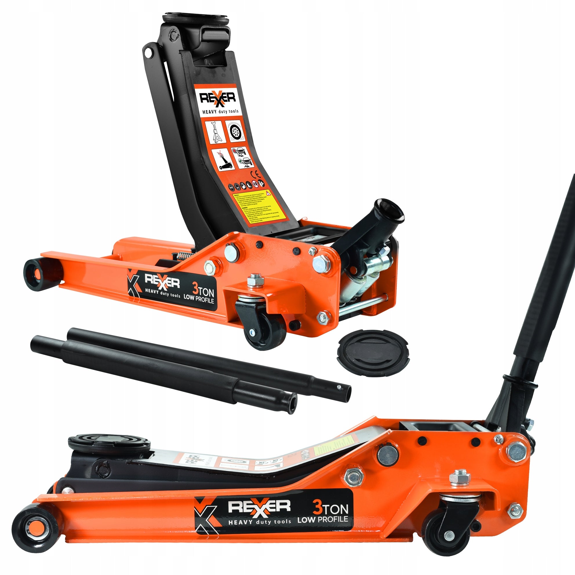 CAR LIFT TWO-PISTON HYDRAULIC FROG 3T POINT JACK