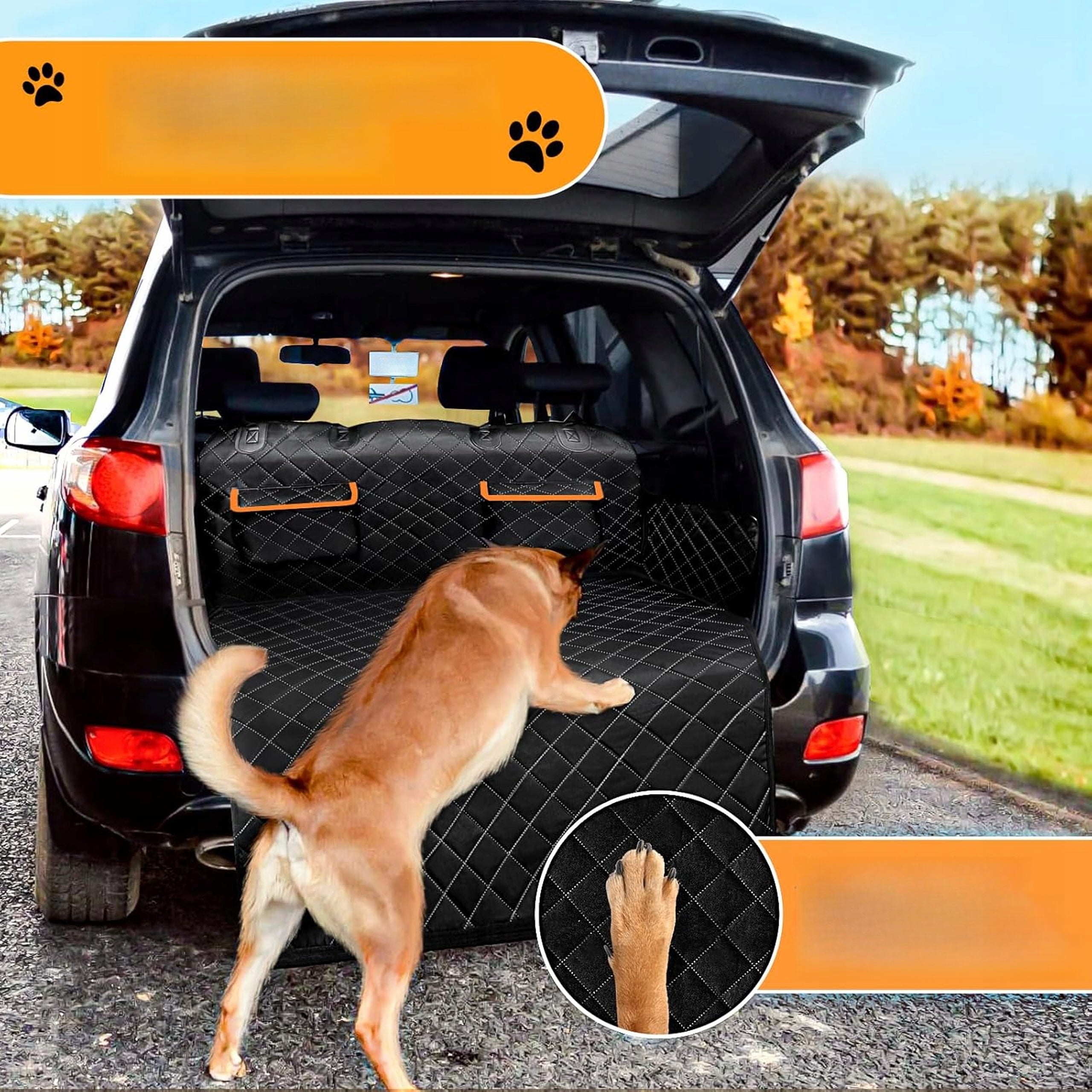 CAR MAT DATEFUN DOG MAT FOR TRUNK SIDE COVER Trade name Mata Dla psów Do Bagażmika Czarna ochronna