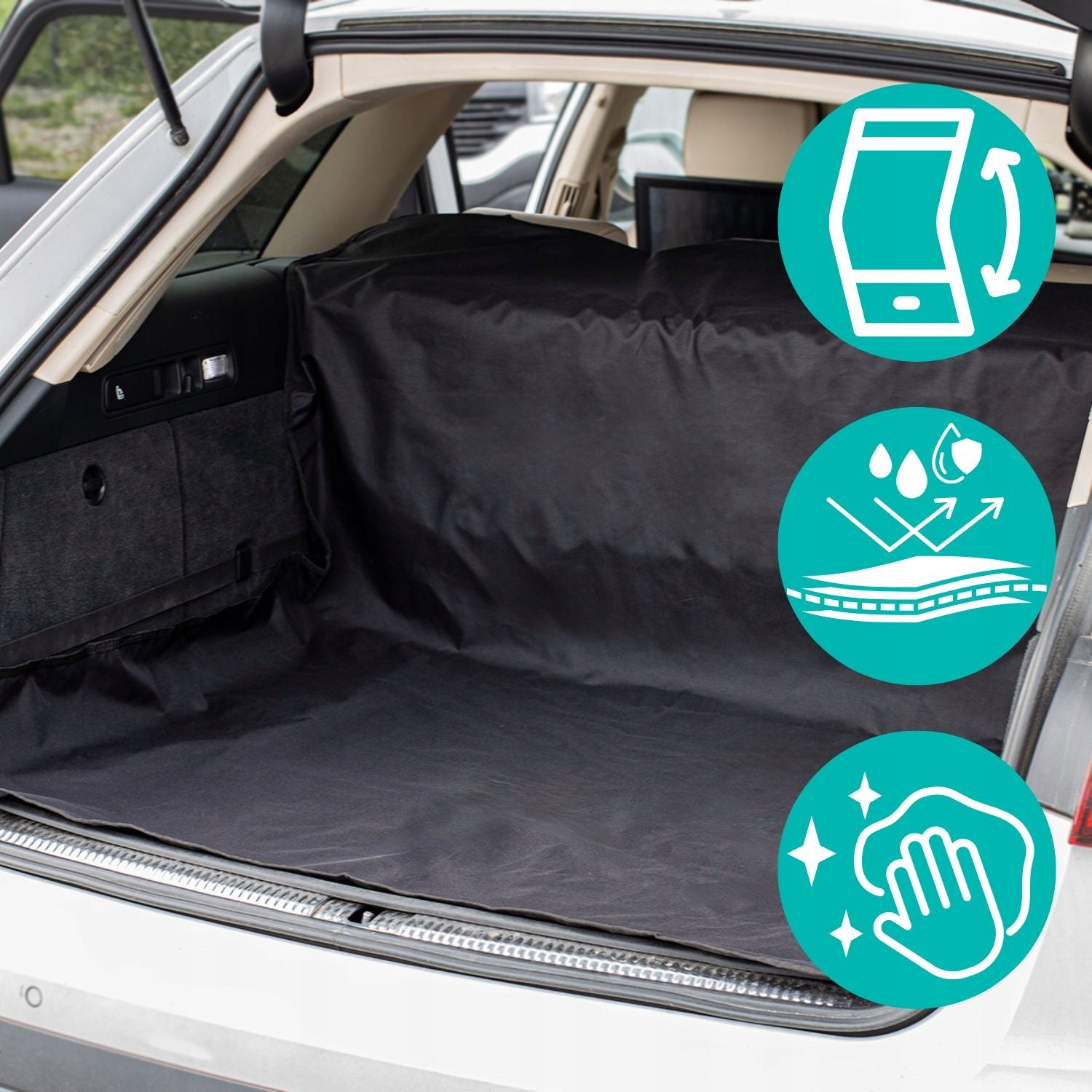 CAR MAT FOR TRUNK SEAT WATERPROOF PROTECTIVE FOR DOG LARGE Manufacturer's catalog number MATA SAMOCHODOWA BAGAŻNIKA