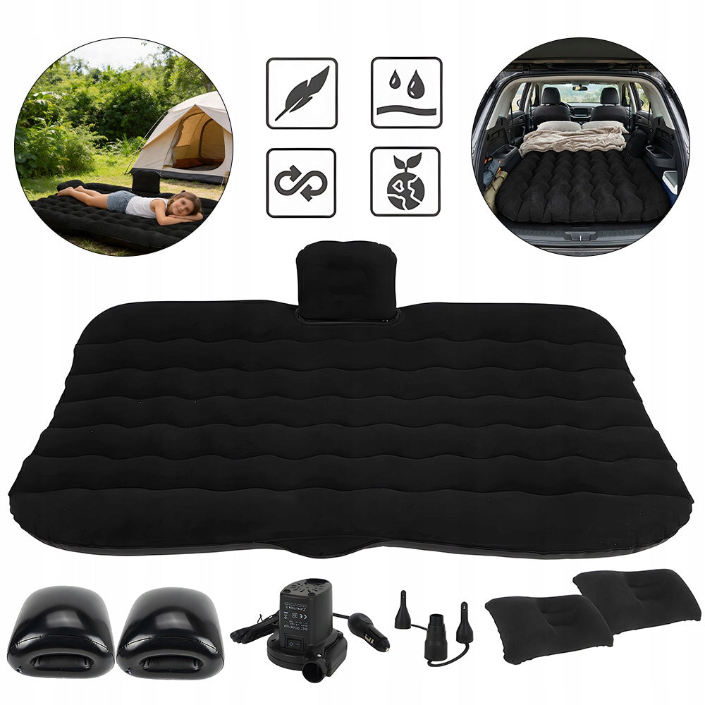 CAR MATTRESS, INFLATABLE CAR MATTRESS WITH PUMP, FOR CAMPING