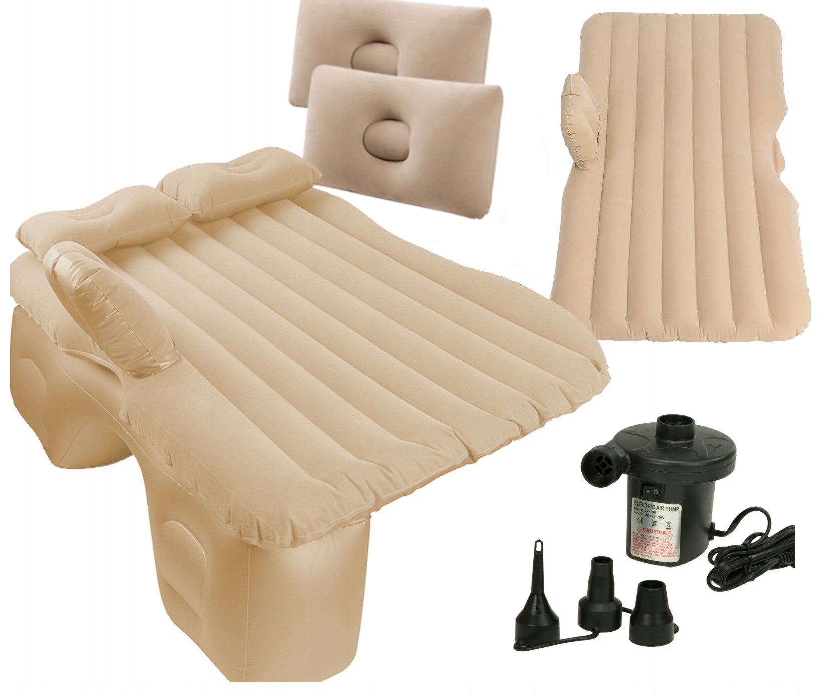 CAR MATTRESS WITH PUMP INFLATABLE CAR BED FOR CAR BAG Brand Ikonka